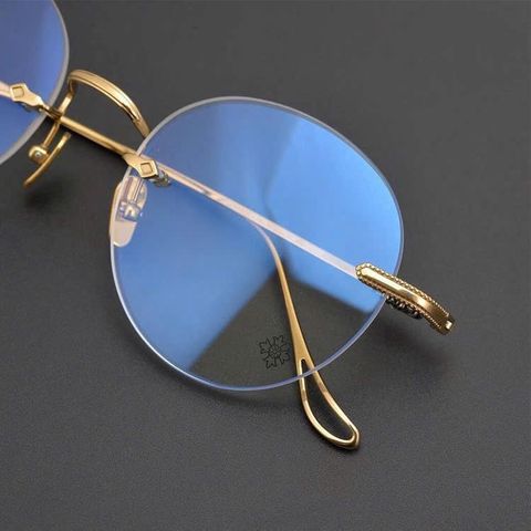  Gọng Kính Tròn Khoan Titanium Chrome Hearts CH5194 