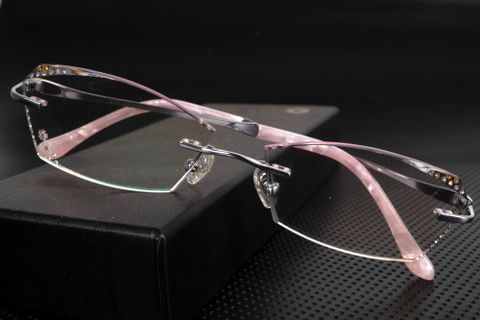  Zoson 3013 Kính Không Viền Titanium, Vát Cạnh Kim Cương 
