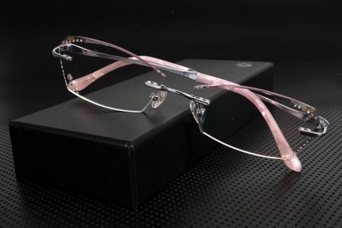  Zoson 3013 Kính Không Viền Titanium, Vát Cạnh Kim Cương 