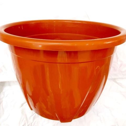 Chậu tròn cao lớn trồng hoa kiểng HD ø50x33H – Nhựa PP cao cấp, trồng hoa kiểng, thoát nước tốt