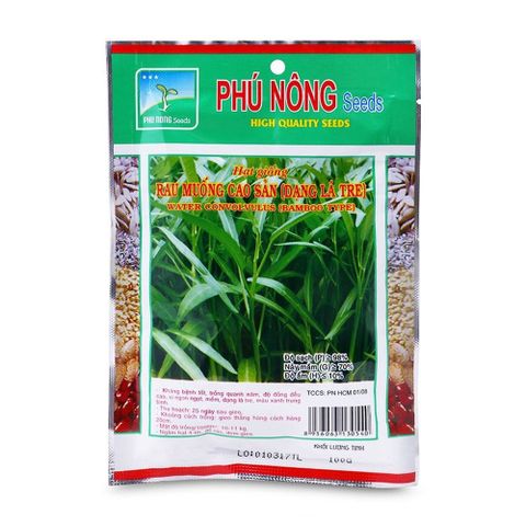 Hạt giống rau muống cao sản PN (Dạng lá tre) -  Dễ trồng, giống rau tốt, phù hợp với mọi loại đất