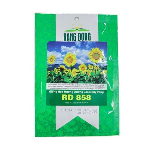 Hạt giống Hoa Hướng dương cao nhuỵ vàng RD 858 - Gói 2 gram