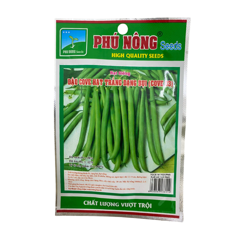 Hạt Giống Đậu Cove Hạt Trắng Dạng Bụi (COVE 03) - Gói 10 gram