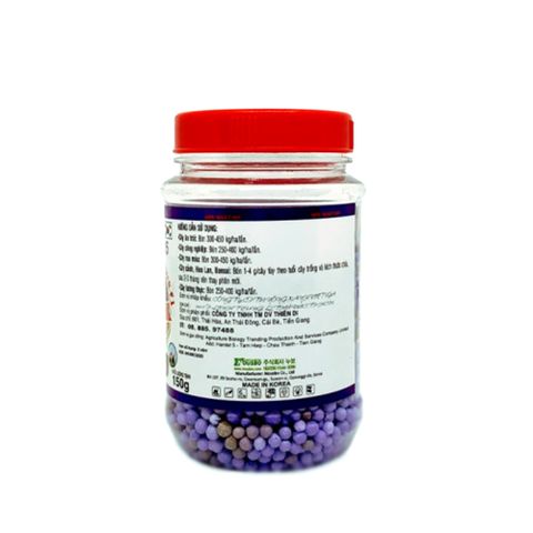 Phân tan chậm Hàn Quốc NPK 15-15-15 - Lọ 150gr