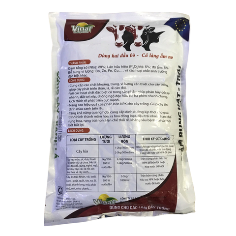 Phân bón hỗn hợp NP VINAF 29-5+TE - Gói 1kg