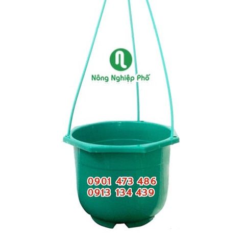 - Chậu treo trồng hoa kiểng 19x13cm (HD)