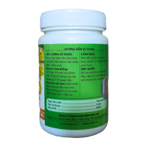Phân NPK 20-20-20 + TE (Tám Ngọc) - Phân bón lá giúp thân to, dày, mập - Lọ 100 gram