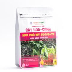 Phân NPK Phú Mỹ 20-5-5+TE Cây hoa - cảnh - Gói 500 gram