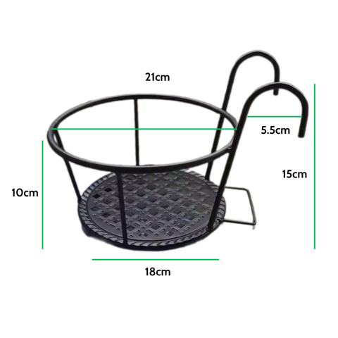 Giá đỡ chậu lan can tròn
