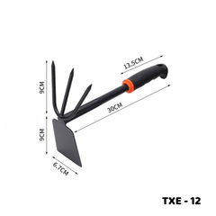 Cuốc thép làm vườn cán nhựa 2 chức năng TXE-12