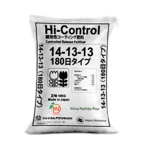 Phân chì Nhật Hi-Control 14-13-13 (10kg) – Phân tan chậm cung dưỡng chất, nuôi cây dài hạn
