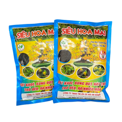 Phân bón kích hoa, kích nụ, phục hồi rễ cho hoa mai - Siêu Hoa Mai - Gói 700 gram
