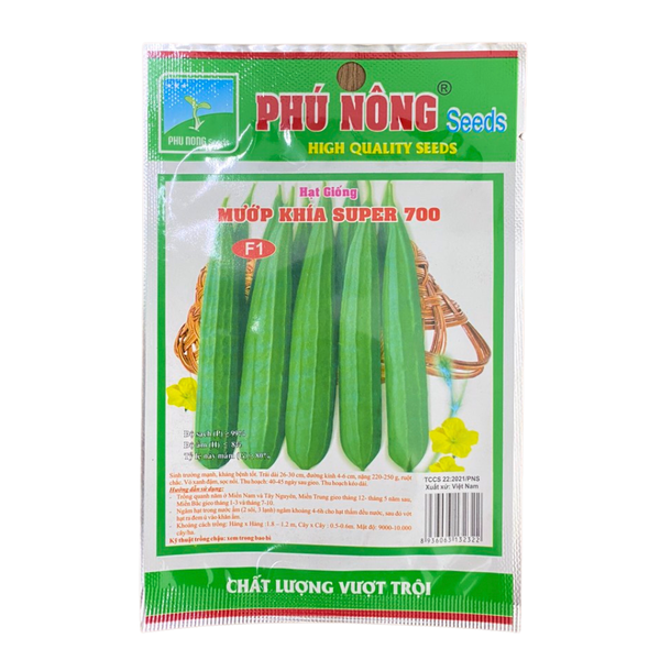 Hạt giống Mướp khía PN Super 700 - Gói 1 gram