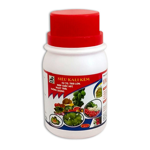 Phân bón Siêu Kali Kẽm chuyên dùng cho cây ăn trái, rau ăn củ quả - Chai 100ml