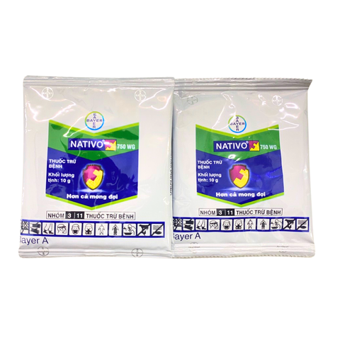 Nativo 750WG (10g) – Phòng ngừa đạo ôn, phấn trắng, rỉ sắt, đốm lá, thán thư cho cây