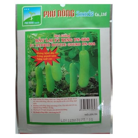 Hạt giống Bầu King Lai F1 PN 668 - Gói 1 Gram