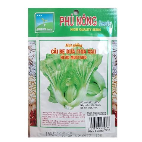 Hạt giống Cải bẹ dưa ( Tòa Xại ) PN - Gói 10 gram