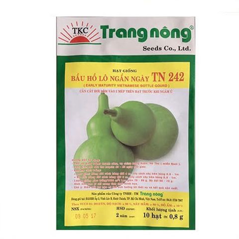 Hạt giống Bầu hồ lô ngắn ngày TN 242 - Gói 10 hạt