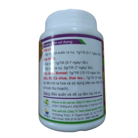 Phân Bón NPK AC - PHOS 5-35-25 + TE kích phát tố ra hoa - Hũ 100g