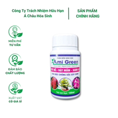 Phân bón sinh học Ami Green (100ml) – Tốt rễ, bật mầm, xanh lá, giải độc cho hoa