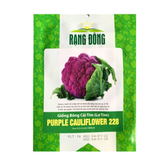 Hạt giống Bông cải tím (Lơ tím) PURPLE CAULIFLOWER 228 Rạng Đông - Gói 1 gram