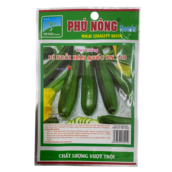 Hạt giống Bí ngồi xanh Hàn Quốc F1 Phú Nông - Gói 1 gr