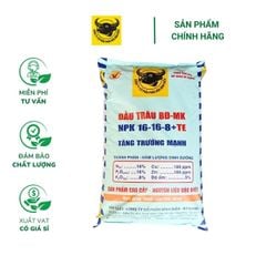 Phân đầu trâu BĐ-MK NPK 16-16-8+TE (Bao 50kg) - Cung cấp dinh dưỡng, thúc đẩy tăng trưởng cây, cải tạo đất, tăng độ phì nhiêu