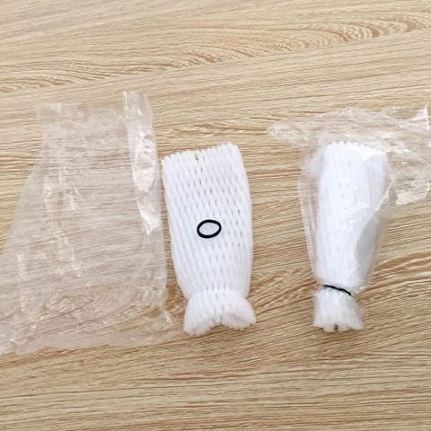 Combo túi nylon ( túi bóng ) - dây thun ( dây chun ) và túi ( lưới ) xốp bộc ổi - Túi 1 kg