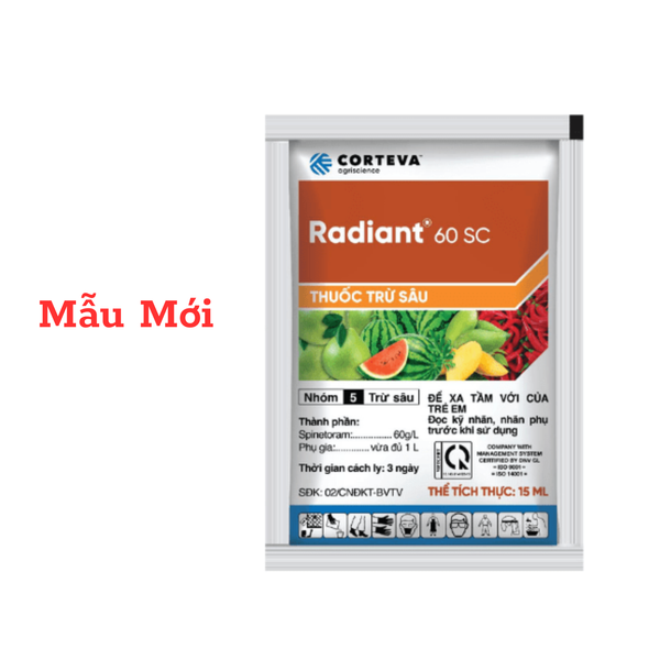 Thuốc trừ sâu và đặc trị bọ trĩ RADIANT 60 SC - Gói 15 ml