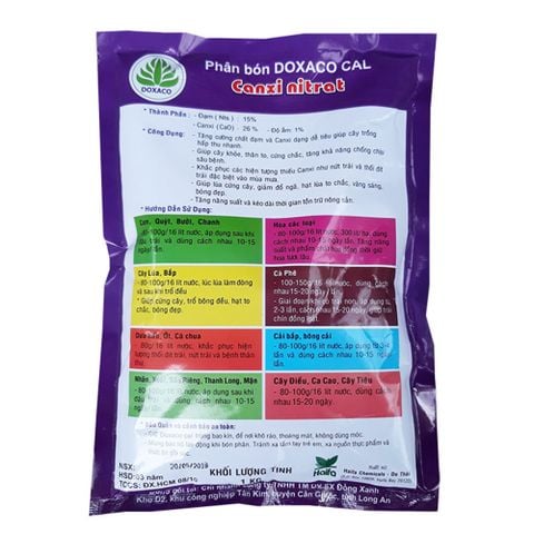 Phân bón Canxi Nitrat - Ca(NO3)2 - Gói 1kg