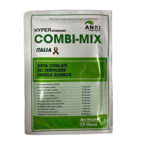 Phân bón trung vi lượng HYPER COMBI-MIX nhập khấu từ Ý dạng cốm - Gói 25 gram