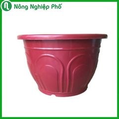 Chậu trồng cây cảnh - Chậu tròn CH30, chất liệu nhựa PP có độ bền cao