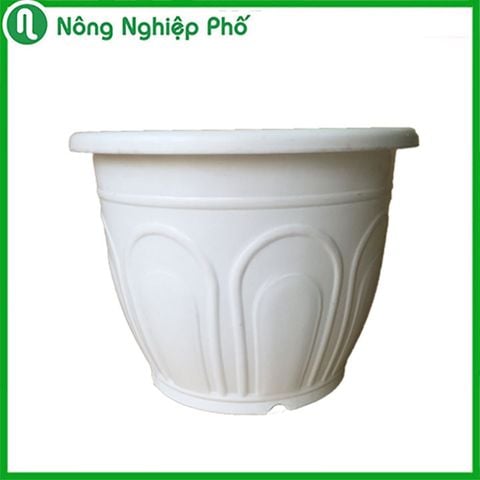 Chậu trồng cây cảnh - Chậu tròn CH30, chất liệu nhựa PP có độ bền cao