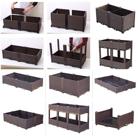 - Chậu lắp ghép thông minh trồng cây tiện lợi