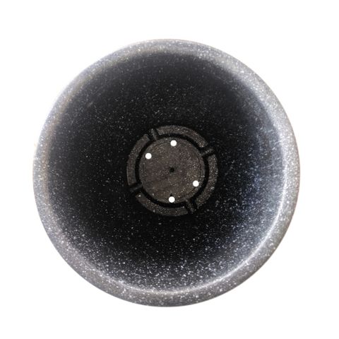 NB40 - Chậu tròn cao giả đá đen