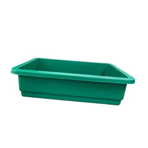 Chậu trồng rau hình chữ nhật 65x42x16H - Nhựa PP bền màu, thoát nước tốt