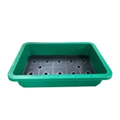 Chậu trồng rau hình chữ nhật 63x41x16cm - Nhựa PP bền màu, thoát nước tốt