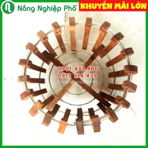 Chậu gỗ trồng lan cao cấp - hình bí nan đầu nhọn