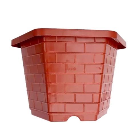 Chậu nhựa trồng cây lục giác – Chất liệu nhựa bền chắc, có lỗ thoát nước, trồng kiểng, bonsai