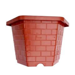 Chậu nhựa trồng cây lục giác – Chất liệu nhựa bền chắc, có lỗ thoát nước, trồng kiểng, bonsai