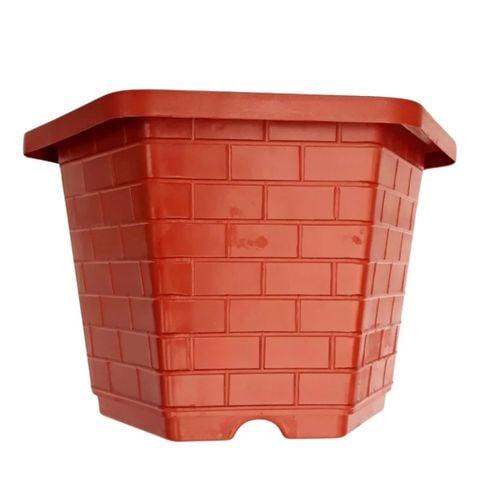 Chậu nhựa trồng cây lục giác – Chất liệu nhựa bền chắc, có lỗ thoát nước, trồng kiểng, bonsai
