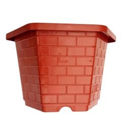 Chậu nhựa trồng cây lục giác – Chất liệu nhựa bền chắc, có lỗ thoát nước, trồng kiểng, bonsai