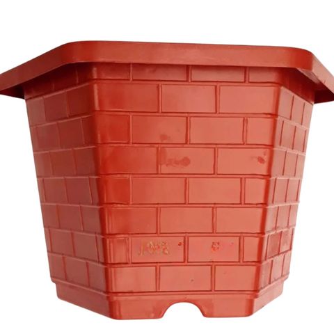 Chậu nhựa trồng cây lục giác – Chất liệu nhựa bền chắc, có lỗ thoát nước, trồng kiểng, bonsai
