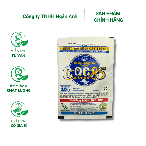 Thuốc trừ bệnh cây trồng COC85 (20g) - Trừ nấm và vi khuẩn từ gốc đồng