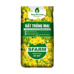 Đất trồng mai SFARM (20dm³) - Đất sạch ngừa nấm, dinh dưỡng cao cho cây mai
