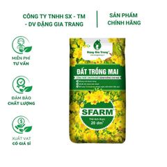 Đất trồng mai SFARM (20dm³) - Đất sạch ngừa nấm, dinh dưỡng cao cho cây mai