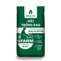 Đất trồng rau SFARM (20dm³) –  Đất sạch thoáng khí, dinh dưỡng hữu cơ, rau xanh tốt