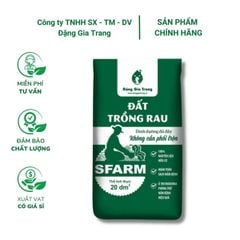 Đất trồng rau SFARM chuyên dùng cho rau ăn lá và rau ăn củ - quả (Bao 20dm3 ~ 8-9kg)
