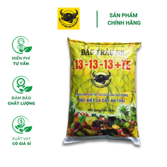 Phân bón đầu trâu NB 13-13-13+TE (25kg) – Phân tan chậm chuyên dùng cho hoa, cây ăn quả