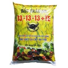 Phân bón đầu trâu NB 13-13-13+TE (25kg) – Phân tan chậm chuyên dùng cho hoa, cây ăn quả